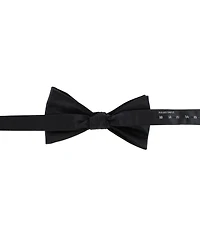 Trafalgar Big and Tall Sutton Solid Color Silk Bow Tie