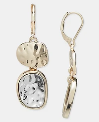 Style & Co Sculptural Oval Double Drop Earrings, Macy's Exclusive