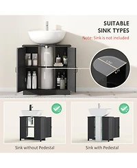 Phying Pedestal Sink Cabinet Freestanding Bathroom Sink Storage Cabinet with Shelf Multifunctional Under Sink Organizer for Bathroom Home Decor