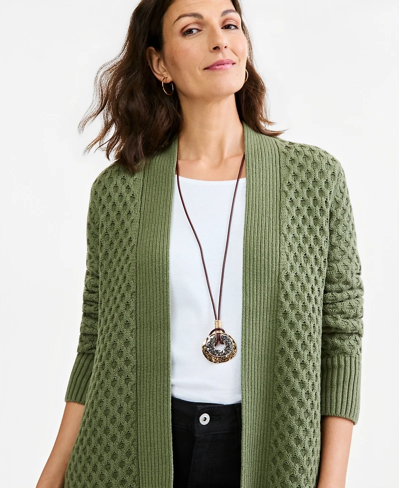 Style & Co Disc Rope Pendant Necklace, 36" + 3" extender, Macy's Exclusive