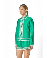 English Factory Women's Embroidered Jacket