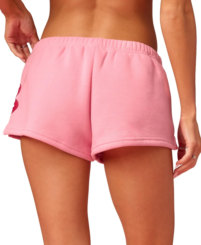 Edikted Women's Barbie Blossom Sweat Shorts