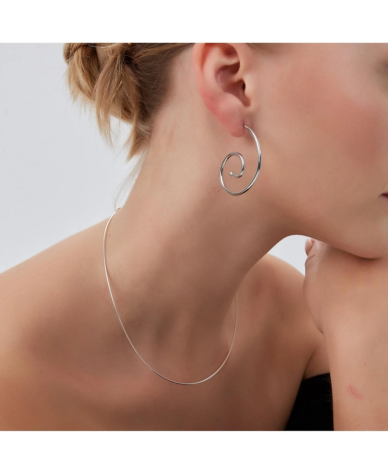 Sterling Silver Rigid Fine Chain Choker Necklace