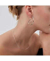 Sterling Silver Rigid Fine Chain Choker Necklace