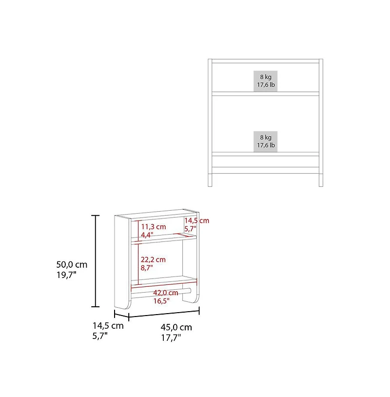 Busdays Medicine Cabinet Ulysses Wall Mount Bathroom Storage with Mirror