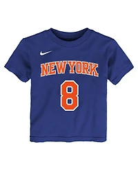 Nike Toddler Og Anunoby Blue New York Knicks Icon Name Number T-Shirt