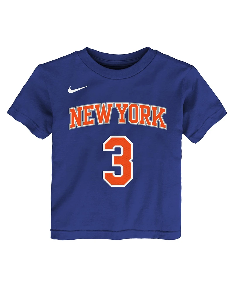 Nike Toddler Josh Hart Blue New York Knicks Icon Name Number T-Shirt