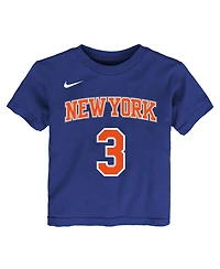 Nike Toddler Josh Hart Blue New York Knicks Icon Name Number T-Shirt