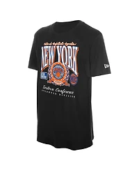 New Era Men's Black York Knicks Classic Crest T-Shirt