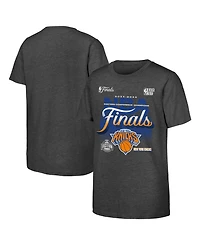 Fanatics Big Boys and Girls Charcoal New York Knicks 2026 Nba Eastern Conference Champions Authentic Locker Room T-Shirt