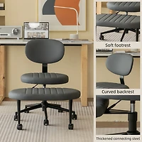 Rainsken 360 Degree Swivel Meditation Chair, Adjustable Office Chair, Adhd Fidget Desk Chair, with Lumbar Support and Rolling Base for Home