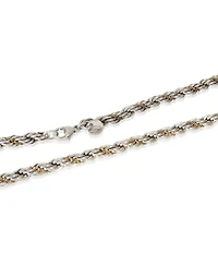 Pre-Owned Tiffany & Co Yellow Gold and Sterling Silver Twisted Rope Necklace