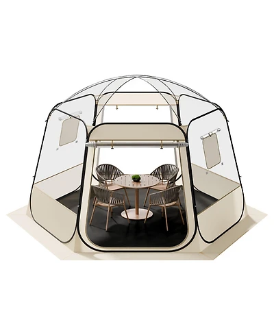 Cozito Pop Up Bubble Tent, 11 x 10.2 feet Clear Camping Shelter for 8-10 Persons
