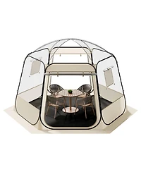 Cozito Pop Up Bubble Tent, 11 x 10.2 feet Clear Camping Shelter for 8-10 Persons