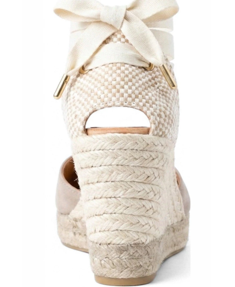 Menina Step Women's Jimena High Laces Espadrille Sandal