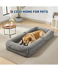 gaomon 5 Adjustable Position Human Dog Bed, Lazy Floor Lounge Sofa Chair Bed for Living Room Bedroom