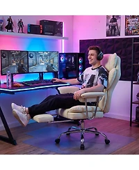 gaomon Ergonomic Desk Chair with Foot Rest and Ergonomic Pocket Spring Lumbar Support,150degree(s)Reclining Adjustable Armrests, Office Chair