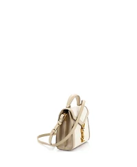 Pre-Owned Saint Laurent Mini Cassandra Top Handle Bag Canvas with Leather