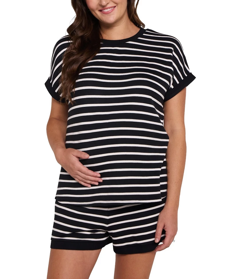 Motherhood Maternity Cap Sleeve Relaxed Fit Top