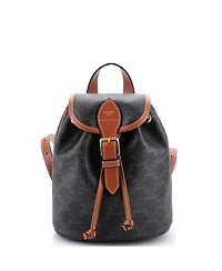 Pre-Owned Celine Mini Folco Backpack Triomphe Coated Canvas