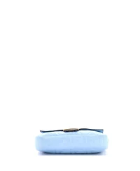 Pre-Owned Fendi Medium Baguette Nm Bag Zucca Embossed Leather