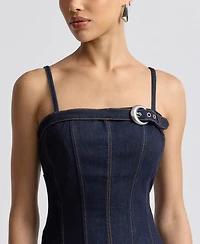 Avec Les Filles Women's Seamed Midi Dress