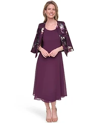 Jessica Howard Petite Removable Jacket & Sleeveless Dress, 2-Piece Set