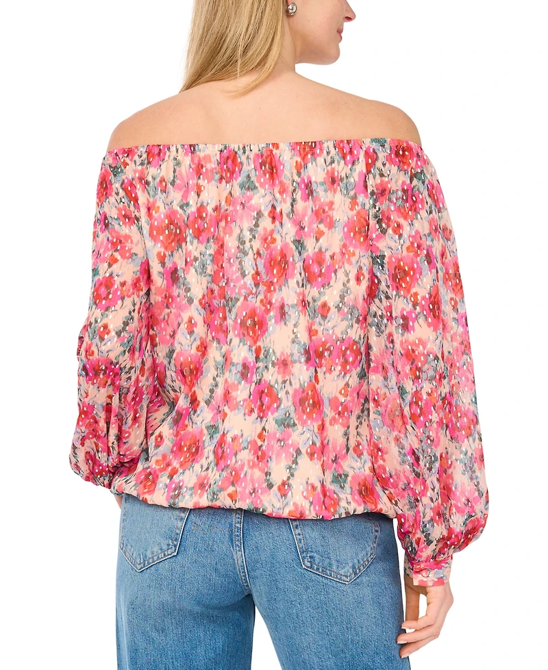Sam & Jess Women's Off-The-Shoulder Tie-Front Top