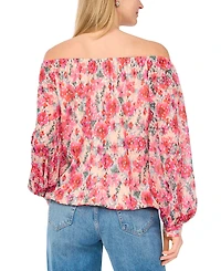 Sam & Jess Women's Off-The-Shoulder Tie-Front Top