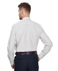 Bar Iii Men's Harvest Stripe Slim-Fit Stretch Spread Collar Dress Shirt, Macy's Exclusive
