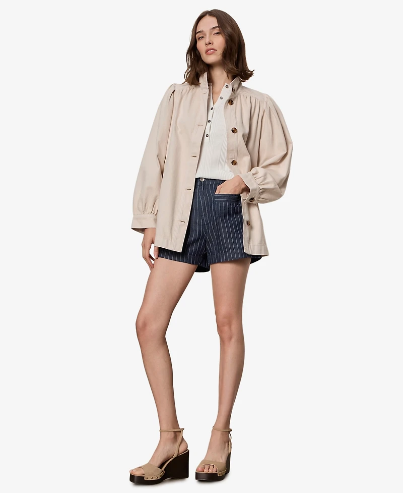 Sanctuary Women's Striped High-Rise Shorts