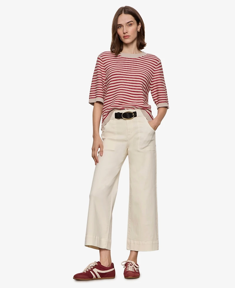 Sanctuary Women's Insider Cropped Straight-Leg Pants