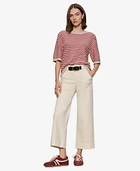 Sanctuary Women's Insider Cropped Straight-Leg Pants