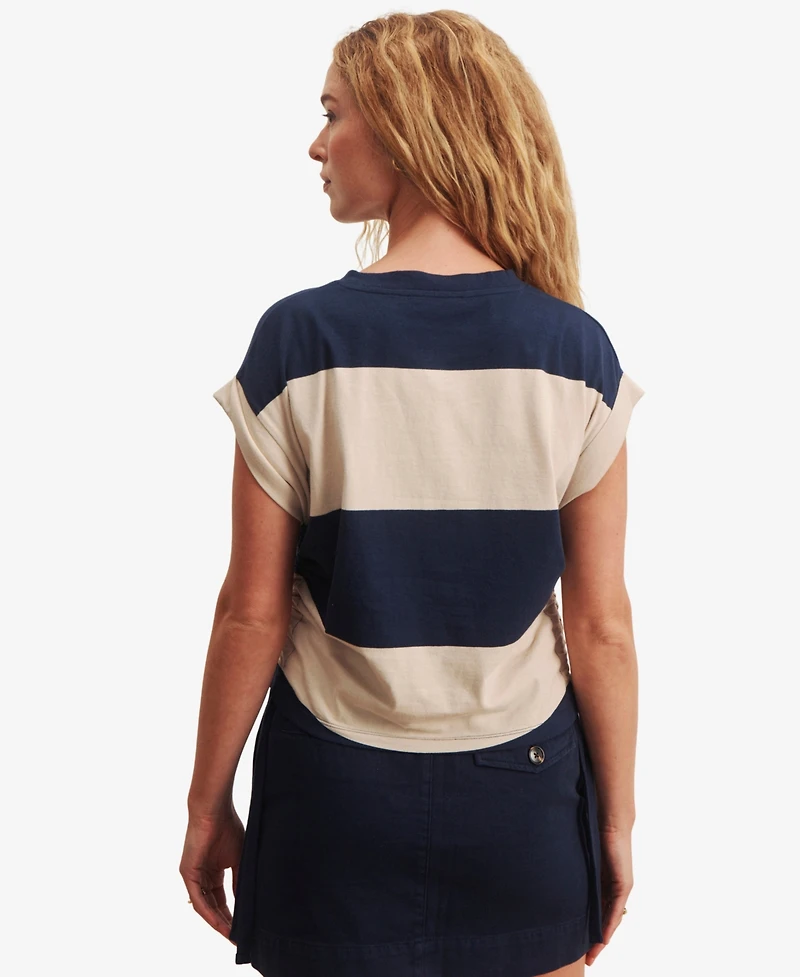 Sanctuary Women's Ruched Crewneck T-Shirt
