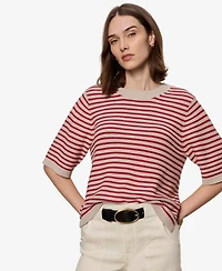 Sanctuary Women's Semi-Cropped Crewneck Sweater