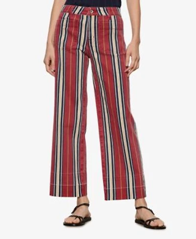 Sanctuary Womens Mid Rise Wide Leg Stretch Jeans