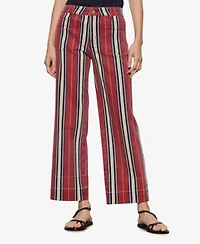Sanctuary Womens Mid Rise Wide Leg Stretch Jeans