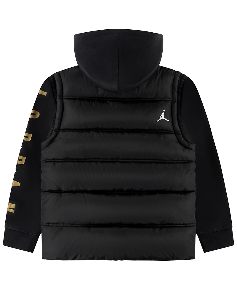 Jordan Boys 8-20 Layered-Look Hooded Jacket