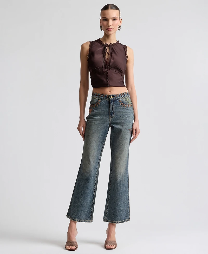 Avec Les Filles Women's Flare Jeans