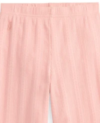Polo Ralph Lauren Girls' 2T-6X Pointelle-Knit Wide-Leg Cotton Pants