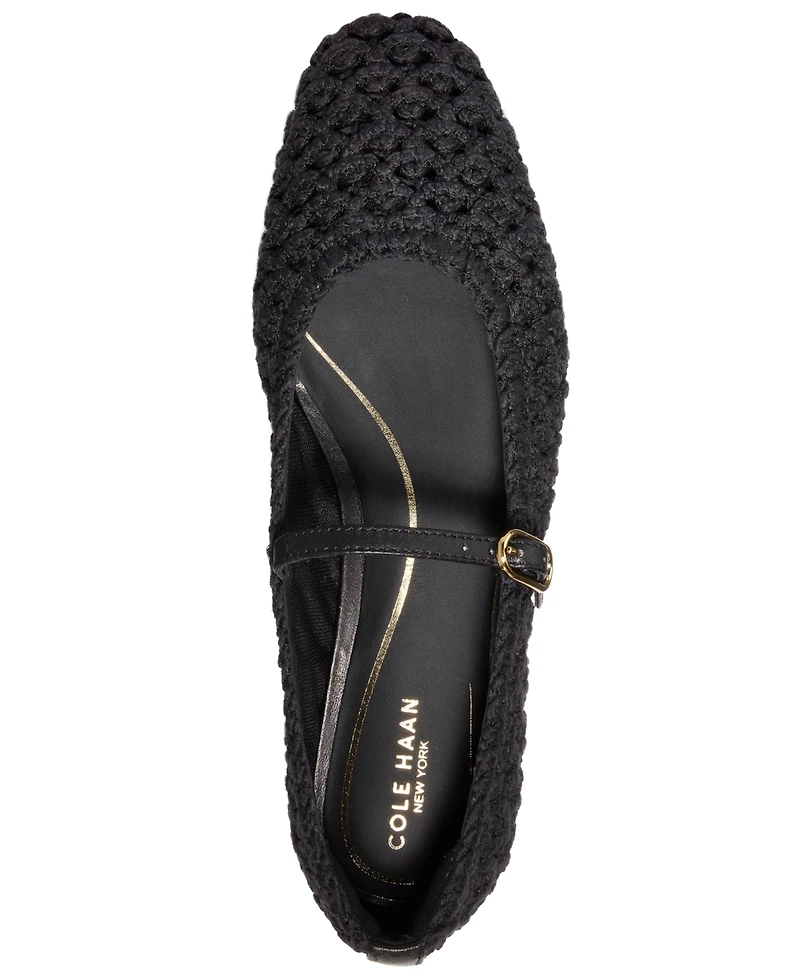 Cole Haan Women's Harlan Woven Mary Jane Ballet Flats