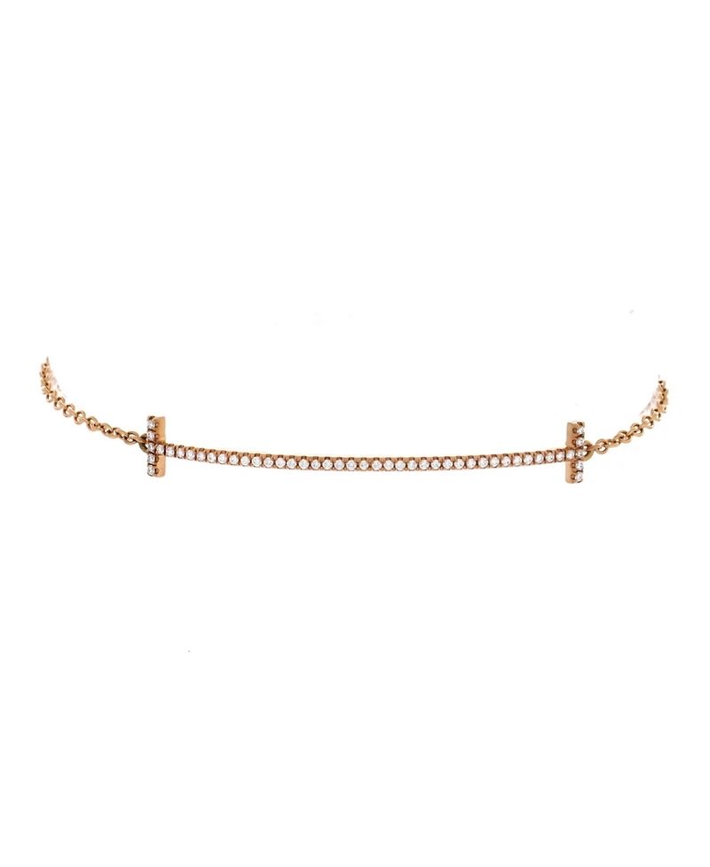 Pre-Owned Tiffany & Co T Smile Chain Bracelet