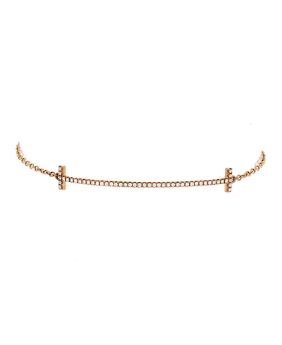 Pre-Owned Tiffany & Co T Smile Chain Bracelet
