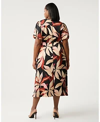Estelle Laura Puff Sleeve Dress