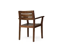 sumyeg Stamford Dining Chairs Set of 2, Acacia Wood Patio Armchairs for Garden or Poolside