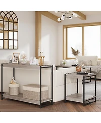 homfan 39.5-Inch Console Table - Slim Sofa and Entryway Table with Storage, Easy Assembly