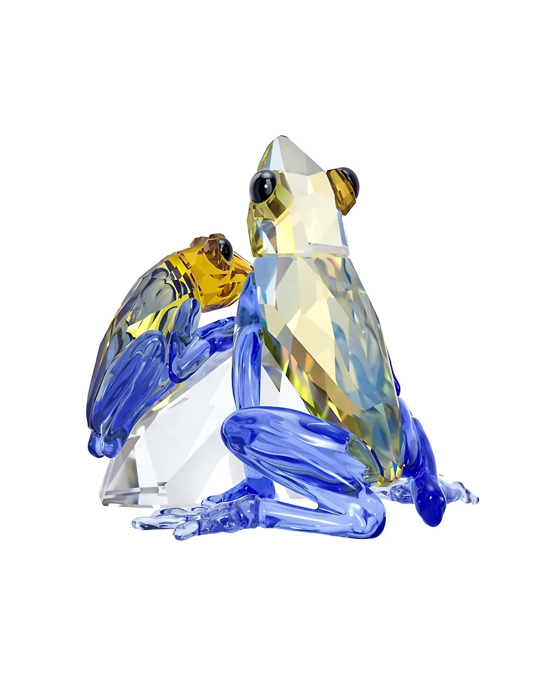 Swarovski Idyllia Frog and Baby Crystal Figurine