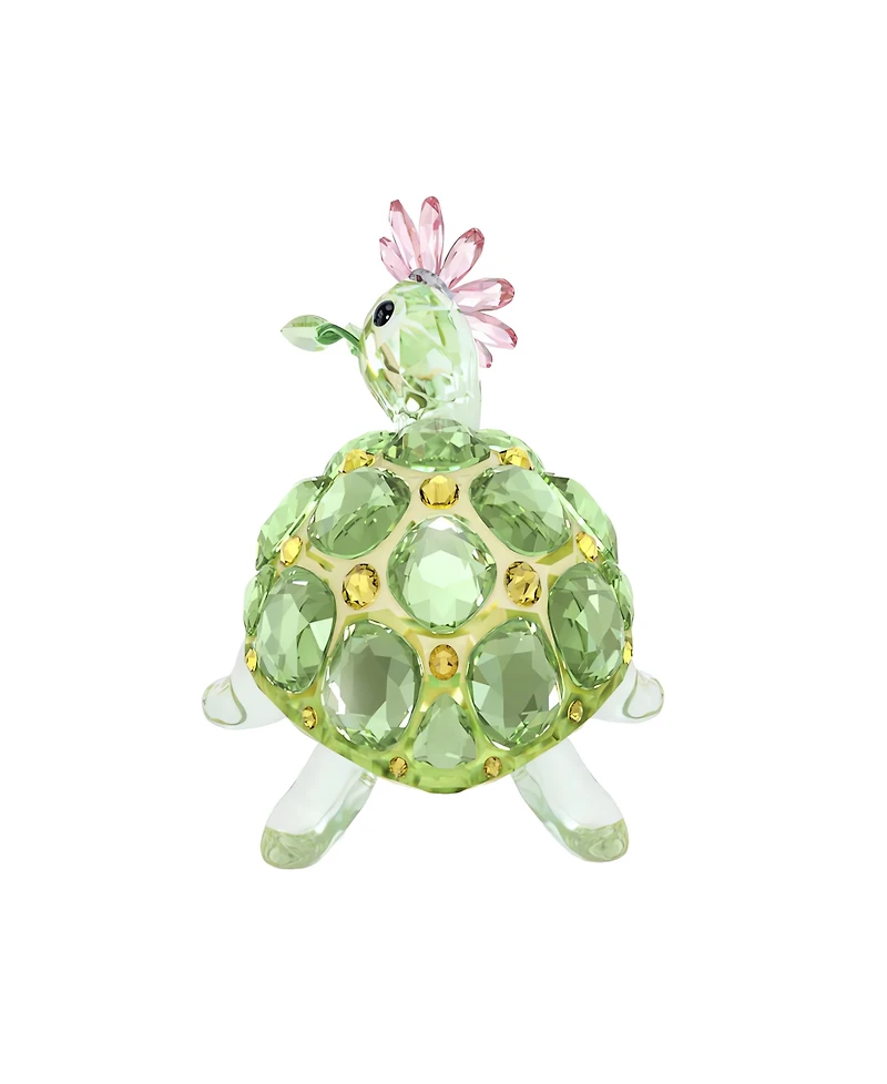 Swarovski Idyllia Tortoise and Daisy Crystal Figurine