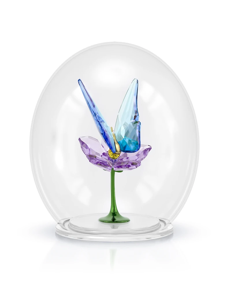 Swarovski Idyllia Glass Ball Butterfly and Flower Crystal Figurine