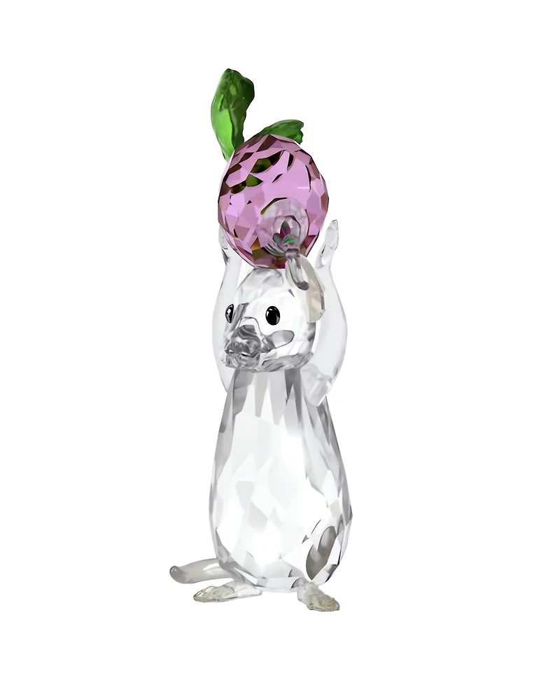 Swarovski Idyllia Mouse and Radish Crystal Figurine